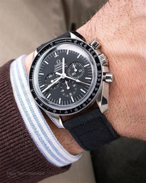 omega speedmaster nylon fabric strap|omega speedmaster rubber strap 20mm.